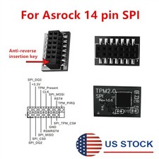 TPM 2.0 Security Module Board For ASROCK 14 PIN SPI Motherboard Windows 11 -USA picture