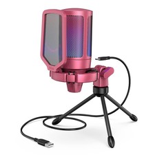USB Condenser Gaming Microphone RGB Red Fifine AmpliGame A6VR Streaming Mic picture