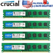 CRUCIAL DDR3 1600MHz 4x 8GB 32GB PC3-12800 Desktop Memory RAM 240pin DIMM 123 picture