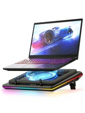 llano V12 Gaming Laptop Cooling Pad Cooler Black RGB picture
