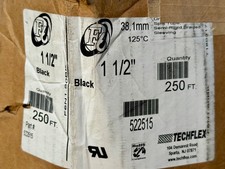 Techflex F6 Woven Braided Sleeving Cable Wrapping  1-1/2” 250’ Length Black. picture