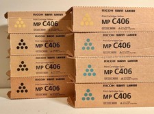 Lot of 8 NEW Sealed Genuine Ricoh MP C406 Toner Cartridges Black Cyan Yellow picture