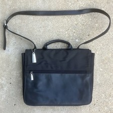 Nine West Laptop Messenger Commuter Bag briefcase Black crossbody 13