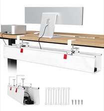 Univivi No Drill Under Desk Cable Management Tray, 36