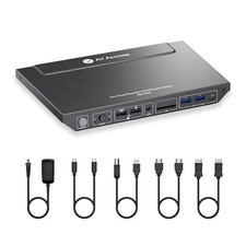 AV Access KVM Switch Docking Station for 2 Monitors 2 Computers, 4K KVM Switch picture