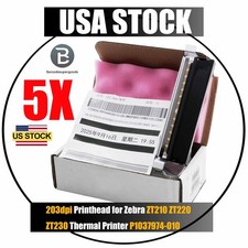 5-Pcs Printhead for Zebra ZT210 ZT220 ZT230 Thermal Printer 203dpi P1037974-010 picture