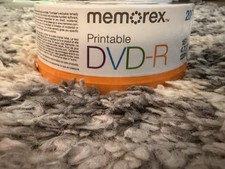 MEMOREX Printable DVD+R 20 Pack 16X 4.7GB 120Min Blank Media Spindle NEW Sealed picture