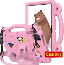 Tablet Case for Revvl Tab 2 10.1'', Shockproof, Stand, Handle, Pink picture