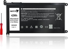 Replacement for Dell Inspiron 15 5000 Series Laptop Battery WDX0R 42Wh P69G picture