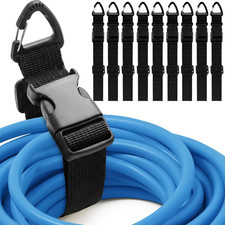 9 Pack Extension Cord Holder Organizer, 17 Inch Heavy Duty Storage Straps with T picture
