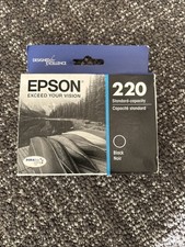 NEW Genuine Epson 220 Black Durabrite Ultra Ink Cartridge T220120 - 06/2017 picture