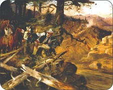 Ambush By Charles Russell  Mouse Pad  7 x 9 Cowboy Paintings Old West picture