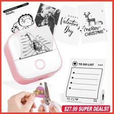 Phomemo T02 Portable Pocket Mini Thermal Printer Photo Inkless Bluetooth Home picture