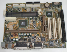 MAINBOARD BIOSTAR M6VBE VER:1.0 SLOT 1 SDRAM ISA PCI AGP mATX picture