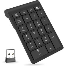 Wireless Number Pads, Numeric Keypad Numpad 22 Keys Portable 2.4 GHz  picture