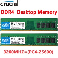 Crucial DDR4 32GB 2X16GB 3200 Mhz  PC4-25600 288pins Desktop Memory Dimm Ram picture