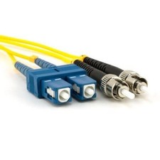 10 PACK LOT 3m SC-ST Duplex 9/125 OS2 Singlemode Patch Cable OFNR Yellow 10FT picture