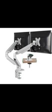 EleTab Dual-Arm Monitor Desk Arm ELTGM01-2 Stand Adjustable w/ VESA mounts LM10 picture