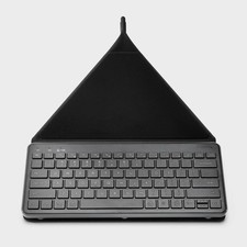 Wireless Keyboard with Stand for iPads & Tablets - heyday Black and Gray picture