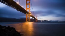 Landscape cityscape bridge golden gate san francisco usa Custom Gaming Mat Desk picture