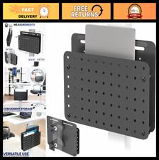 Clamp-On Laptop Mount Holder, Magnetic Peg Board 14x11, Desk Organizer, Black picture