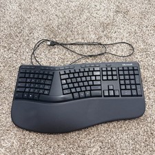 Microsoft Ergonomic Split Keyboard Model 1878 Wired USB Comfort Curve Tested picture