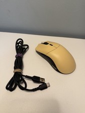 Glorious Model O Pro Golden Panda Gaming Mouse Works Wired w/ Cable - Read picture