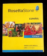 Rosetta Stone Spanish Level 1-5 CD ROM Version 3 Complete Set  NEW SEALED picture