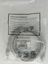 MONOPRICE 9809 Patch Cord Cat6 Flexboot Gray 10ft Ethernet Cable picture