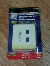 Genuine Monster (140542-00) White Dual Cat 5e Datacom Surface Mount **NEW** picture