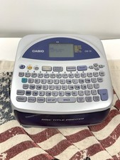 Vintage Casio CW-75 Label Thermal Disc Title Printer PC Work No Power Cable picture