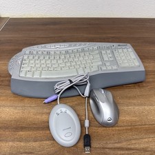 Microsoft Wireless Comfort Keyboard 1.0A Model 1027 Receiver 3.0 Mouse 1052 picture