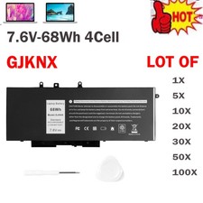 🧡LOT 1-100X GJKNX Battery For Dell Latitude 5480 5580 5490 5590 5488 E5280 68Wh picture