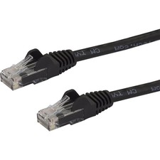 Startech N6PATCH3BK 3ft CAT6 Ethernet Cable 10 Gigabit Snagless RJ45 650MHz picture
