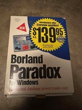 Borland Paradox For Windows 3.1 Version 1.0 NOS picture