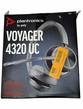 Plantronics Voyager 4320 UC Wireless Bluetooth USB Noise-Cancel Boom Mic Black picture