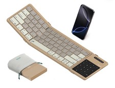 Nillkin Cube Pocket Upgraded Foldable Keyboard Bluetooth Khaki  picture