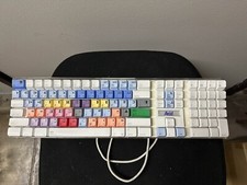 Apple A1048 Digidesign USB Wired Keyboard Final Cut Pro Colored Keys picture