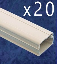 20 Pack - Raceway Conduit Cable Management Wire Wall Cover 3/4