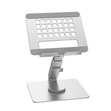 Aluminum Tablet Stand Desk Riser 360° Rotation Multi-Angle Height Adjustable Fol picture