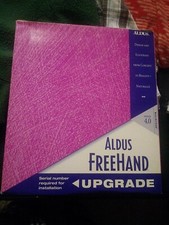 Vintage Macintosh Software Aldus FreeHand 4.0 Upgrade Version Sealed picture