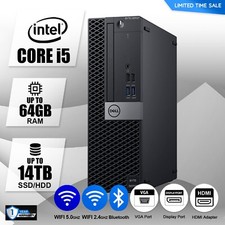 DELL Desktop Computer PC i5,up to 64GB RAM 14TB SSD/HDD, Win10/11, WIFI,DVD-RW picture