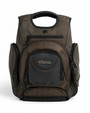 OGIO Multi-Compartment Backpack Gray Olive Black Padded Laptop Travel Bag picture