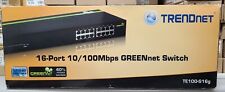 TRENDnet TE100-S16g 16-Port 10/100Mbps GREENnet Metal Unmanaged Ethernet Switch picture