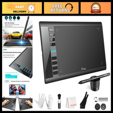 Large 10x6 Inch Drawing Tablet - Digital Art Graphics Pad for Artists & Designer picture