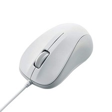 ELECOM Wired Mouse Small 3-Button USB Optical White ROHS Compliant picture
