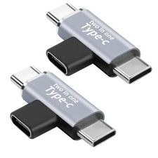 2 in 1 USB C Adapter,USB Type-C Female to Dual Male Splitter Support 5V3A Fas... picture