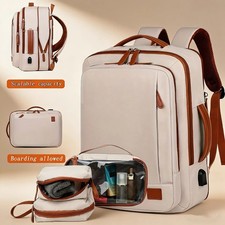 Laptop Backpack Travel Business Computer Bag Expandable 3PCS Storage Set picture