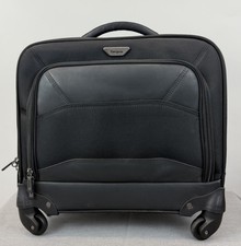 Targus Rolling Overnight Laptop Case Wheeled Briefcase Travel Suitcase Bag Black picture
