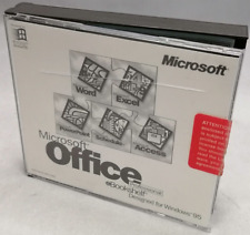 Vintage 1995 Microsoft Office And Bookshelf Professional Box Set P/N: 000-11361 picture